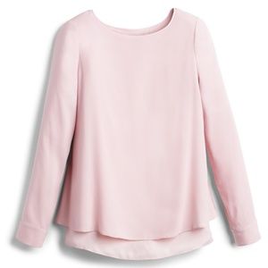 New With Tags - Pink Long-Sleeved, Double Layer Tunic - Size 14.